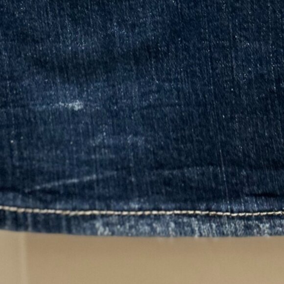 RARE MISS ME JEANS; LOW RISE  BOOTCUT EMBELLISHED SEQUIN SPLIT  WINGS  POCKETS - Picture 4 of 16